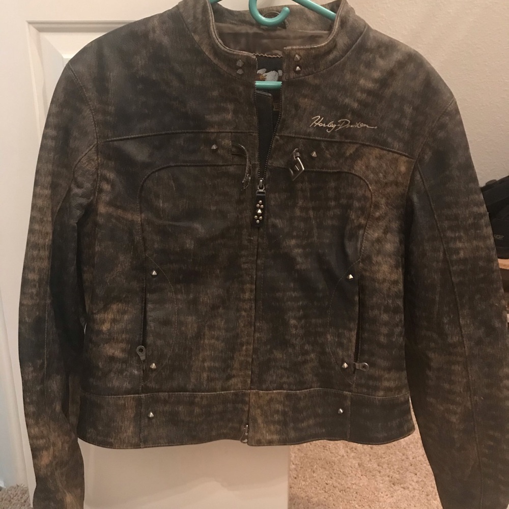 Genuine Harley Davidson leather jacket-womens